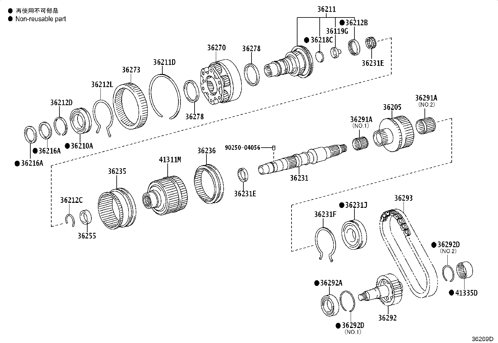 36218-34010 PLUG, TRANSFER INPUT SHAFT product image