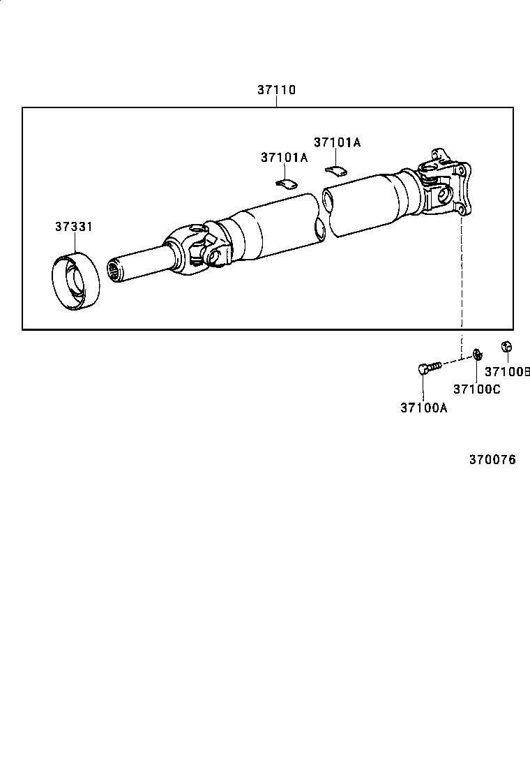 37110-28260 SHAFT ASSY, PROPELLER product image