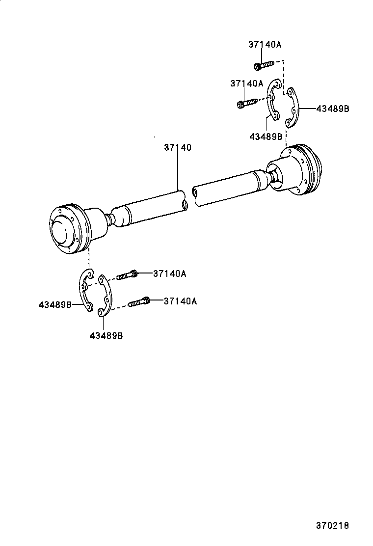 37120-53010 SHAFT ASSY, PROPELLER INTERMEDIATE product image