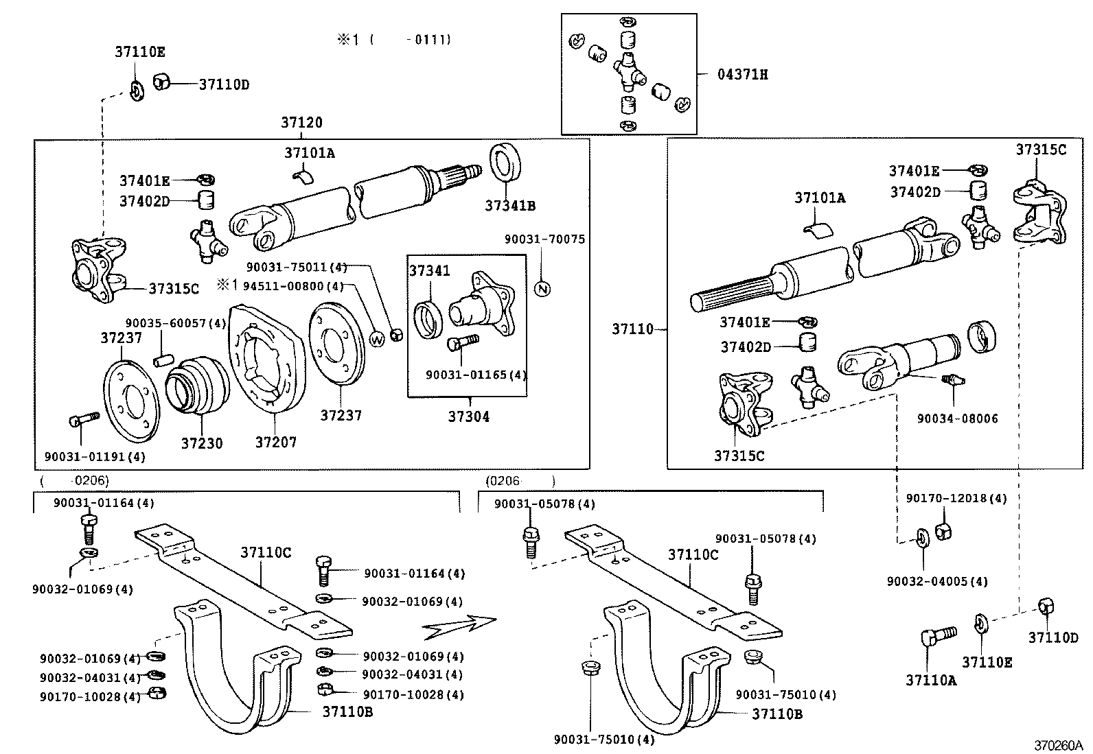 37305-36050 COVER SUB-ASSY, REAR PROPELLER SHAFT SLIDING SHAFT DUST product image