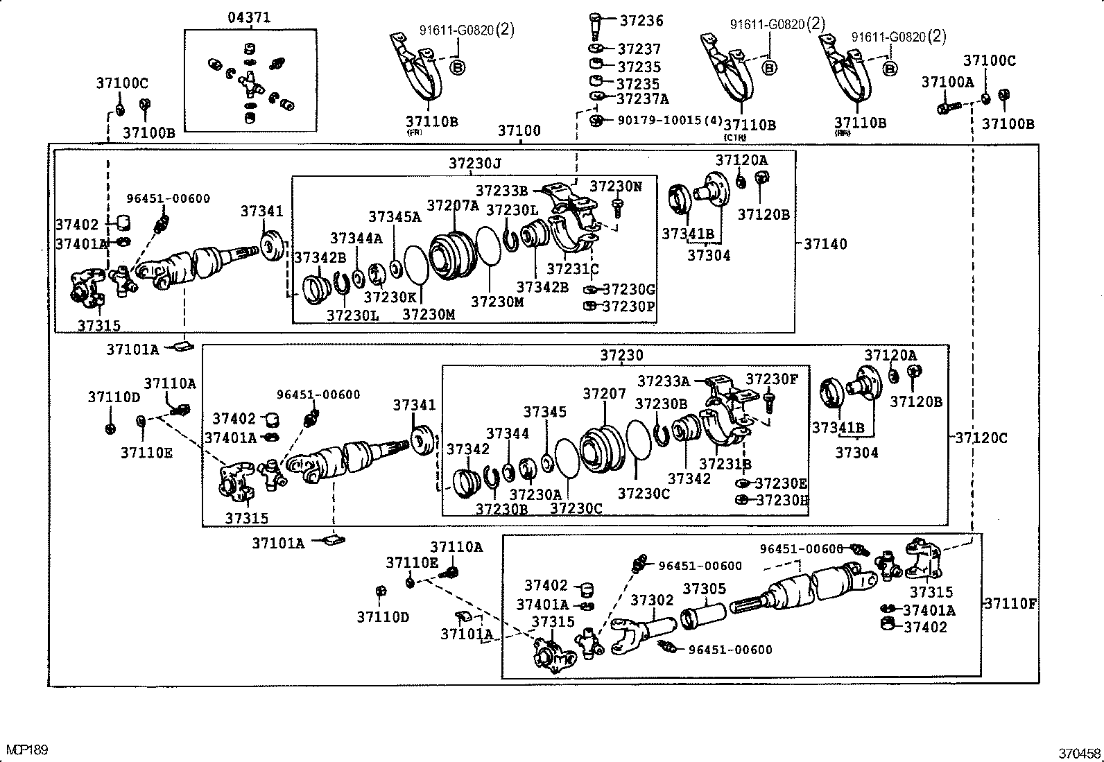 37345-36020 DEFLECTOR, PROPELLER SHAFT DUST, NO.4 product image