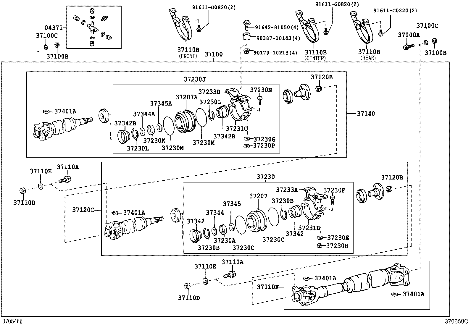 37345-36020 DEFLECTOR, PROPELLER SHAFT DUST, NO.4 product image