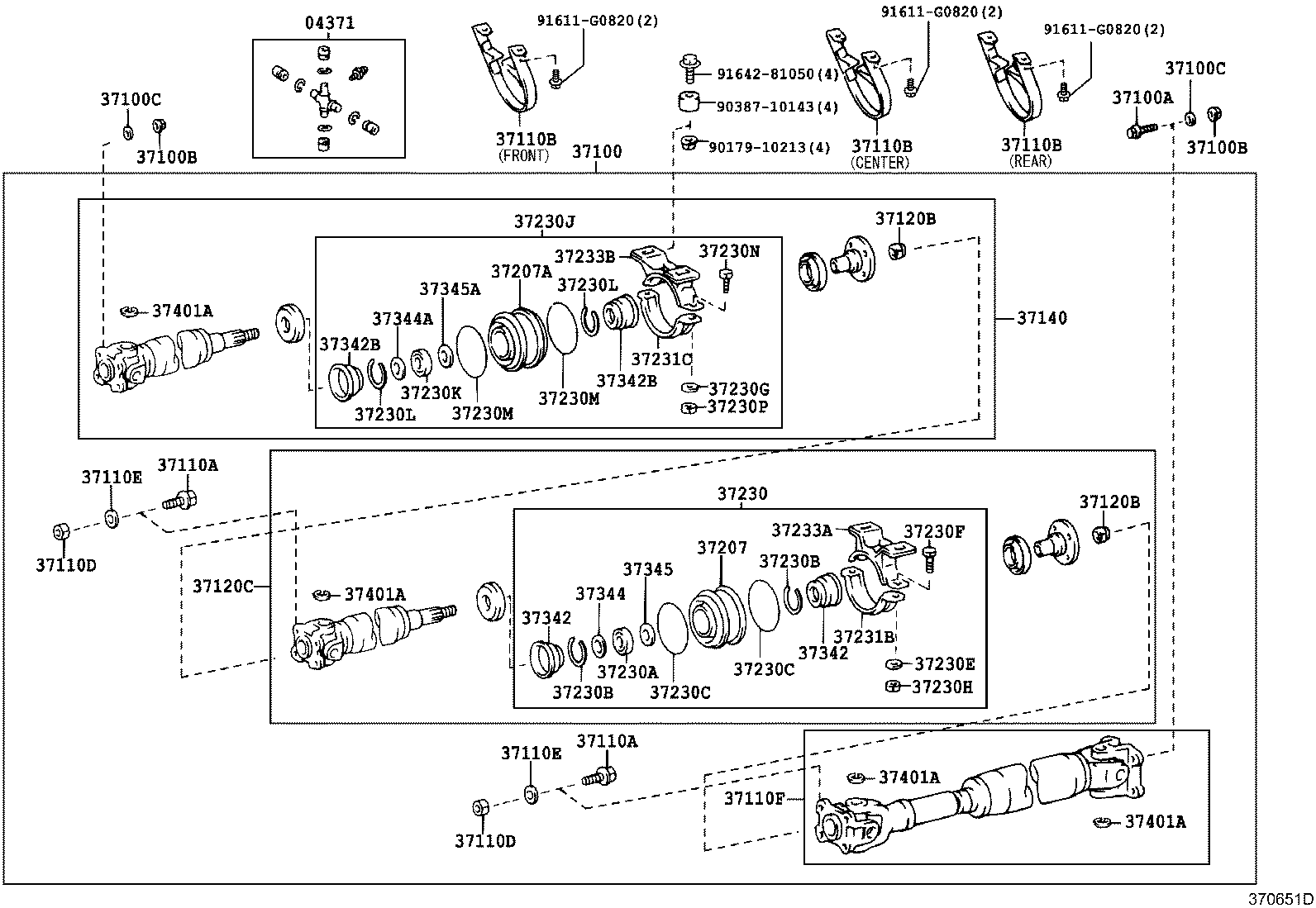 37345-36020 DEFLECTOR, PROPELLER SHAFT DUST, NO.4 product image