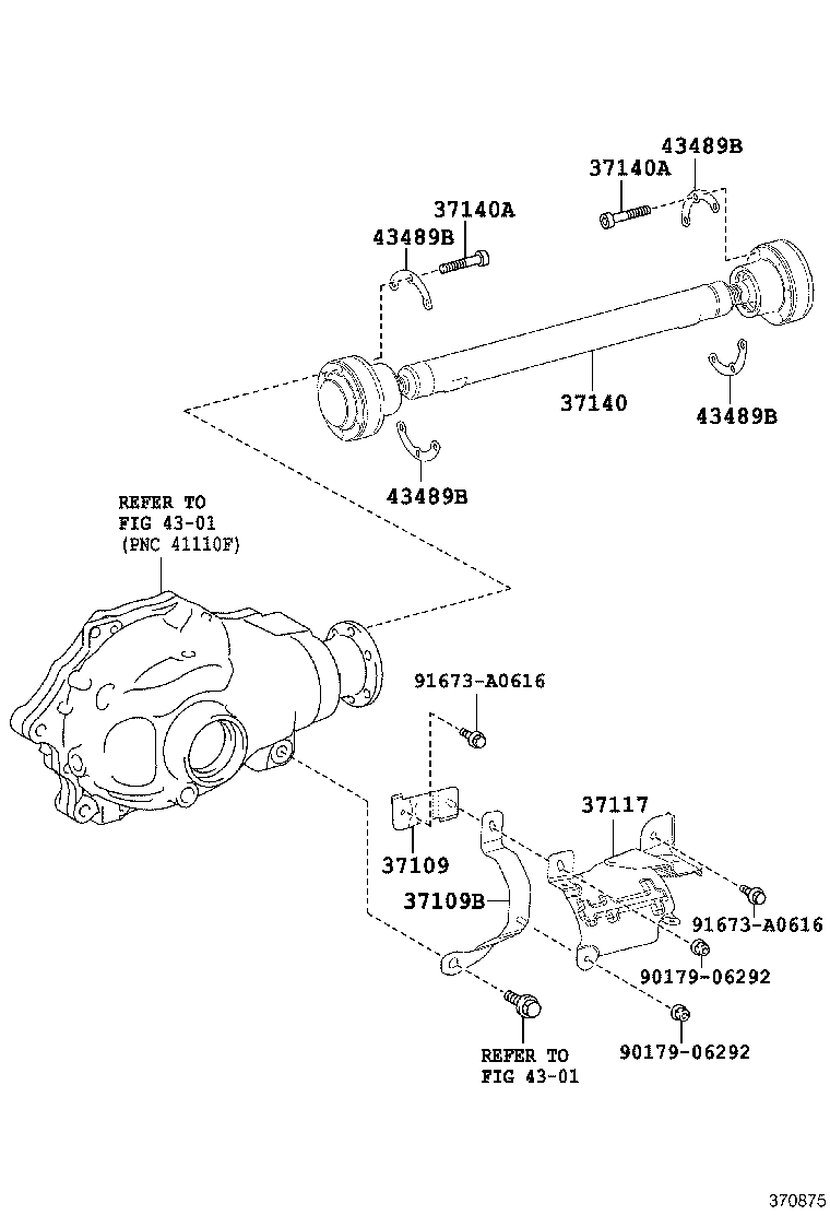 37100-53230 SHAFT ASSY, PROPELLER W/CENTER BEARING product image