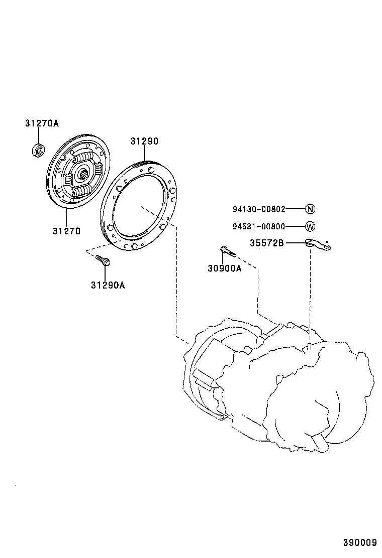 35308-47010 COVER SUB-ASSY, TRANSMISSION OIL PUMP product image