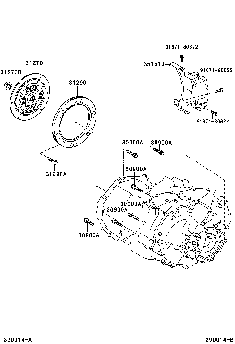 35308-47030 COVER SUB-ASSY, TRANSMISSION OIL PUMP product image