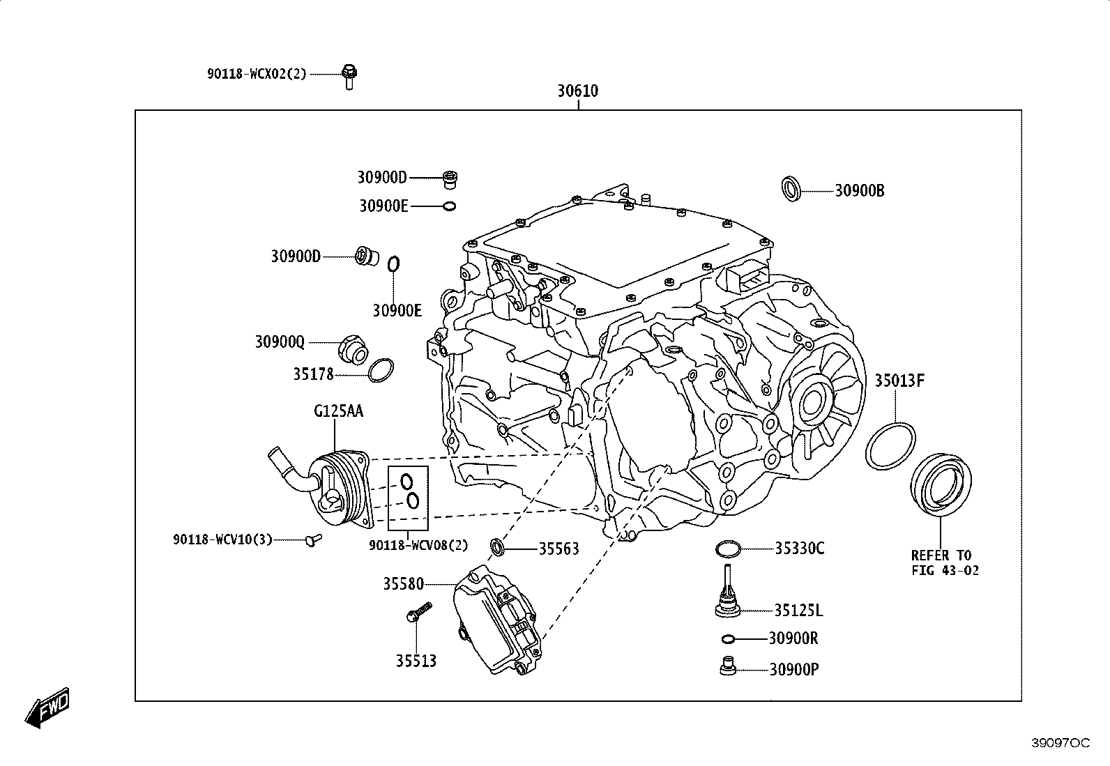 23129-WC001 SEAL, TYPE T OIL(FOR HYBRID VEHICLE TRANSAXLE ASSY) product image