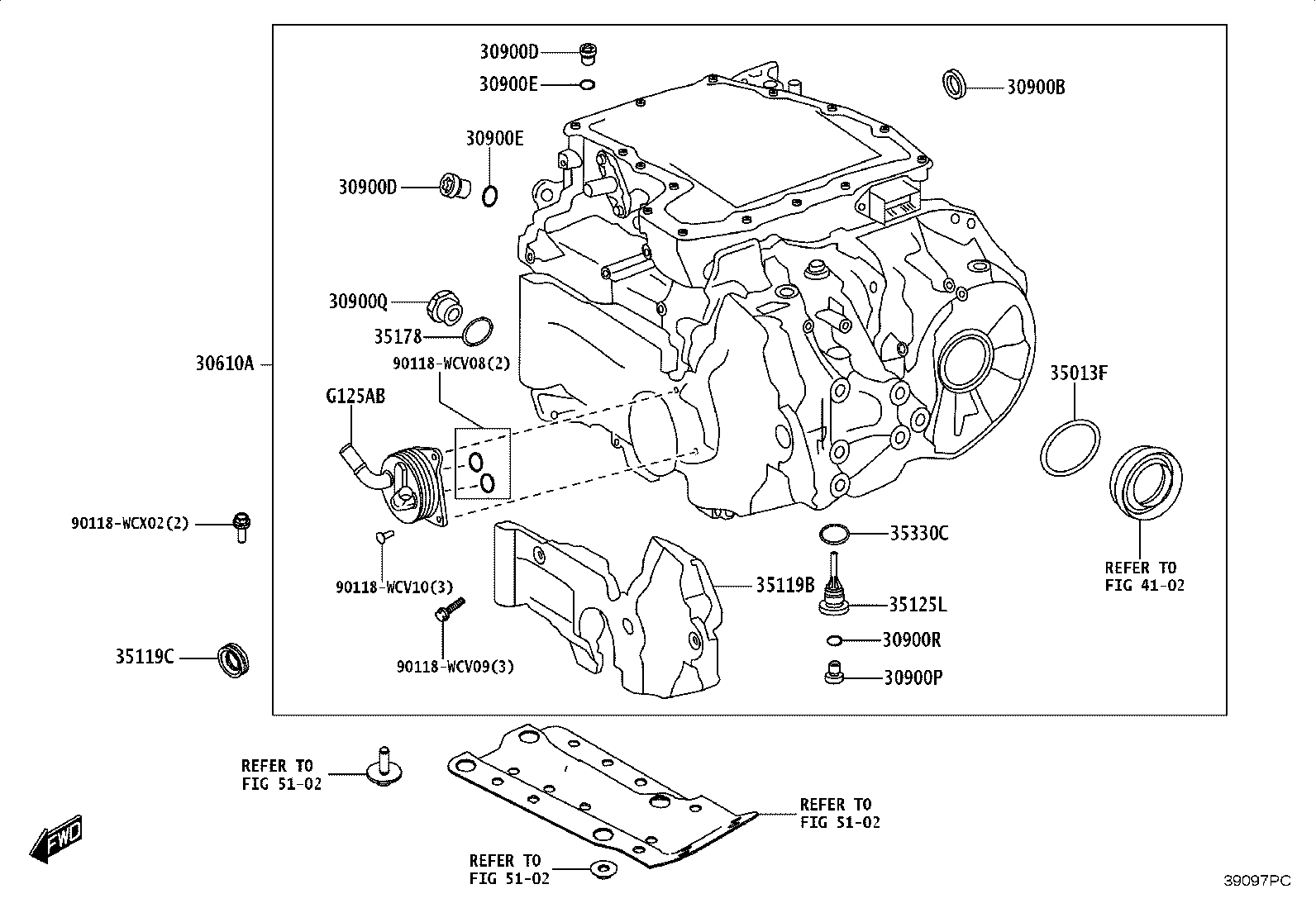 23129-WC001 SEAL, TYPE T OIL(FOR HYBRID VEHICLE TRANSAXLE ASSY) product image