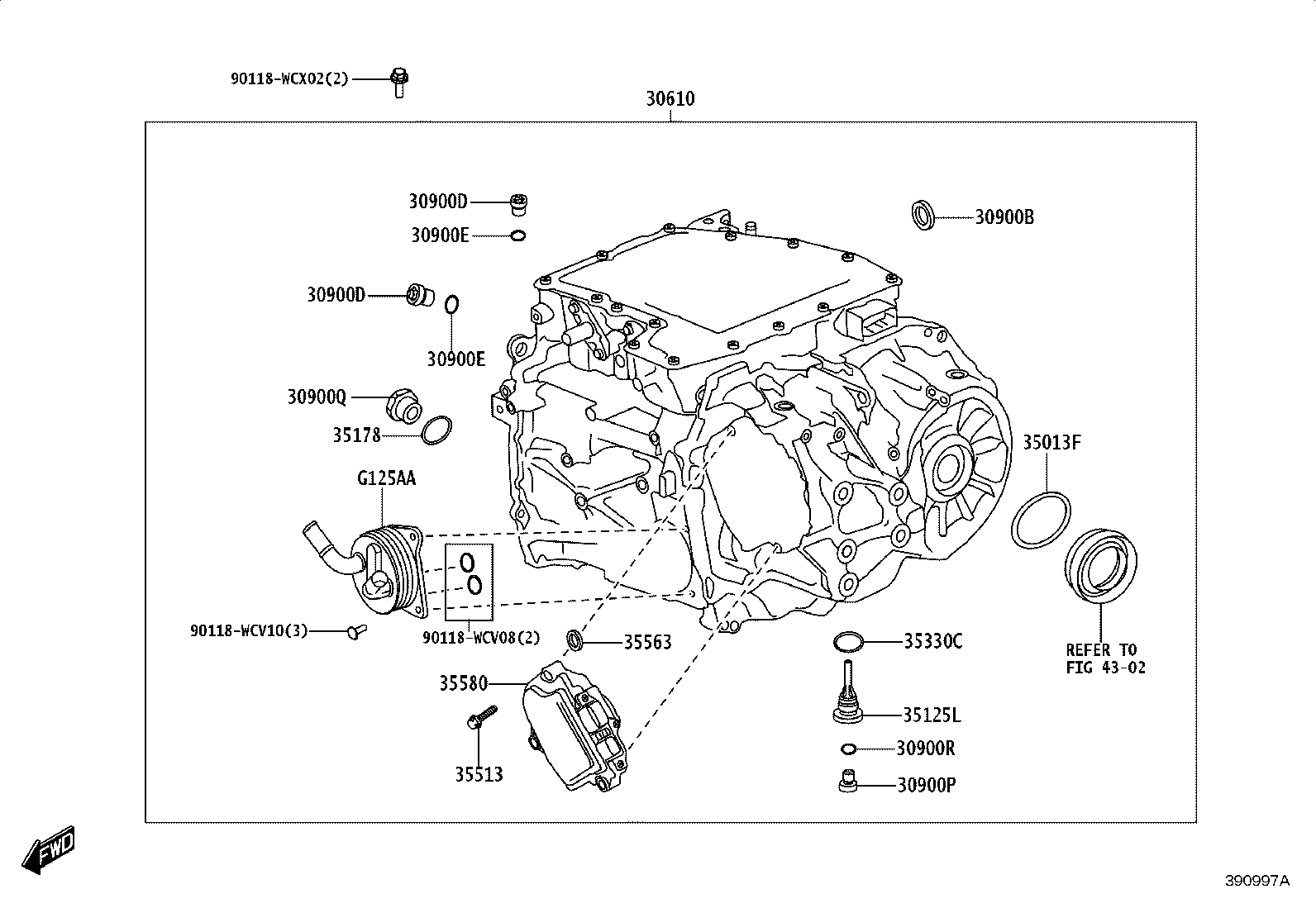 23129-WC001 SEAL, TYPE T OIL(FOR HYBRID VEHICLE TRANSAXLE ASSY) product image