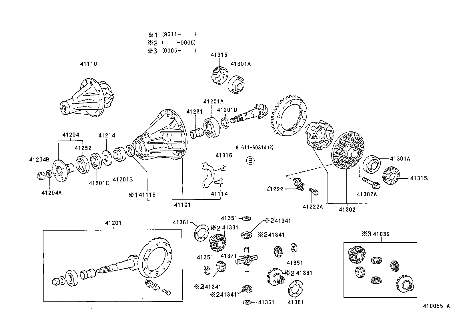 41201-29736 FINAL GEAR KIT, DIFFERENTIAL, REAR product image