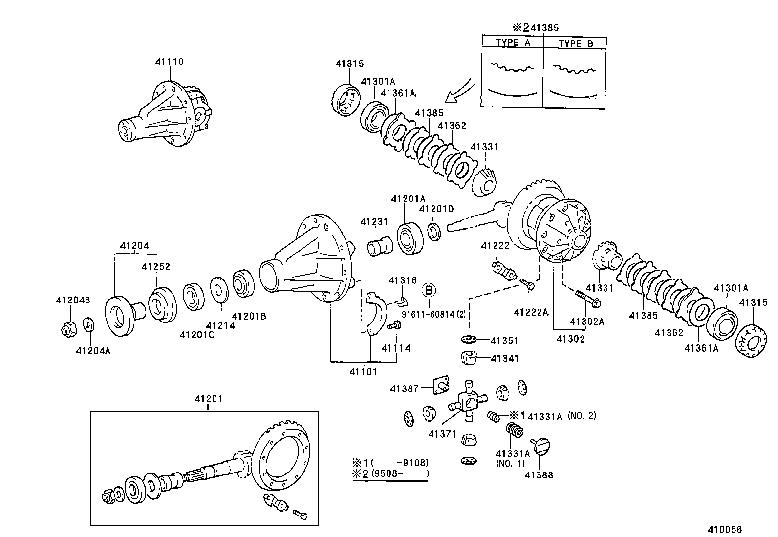 41201-80182 FINAL GEAR KIT, DIFFERENTIAL, REAR product image