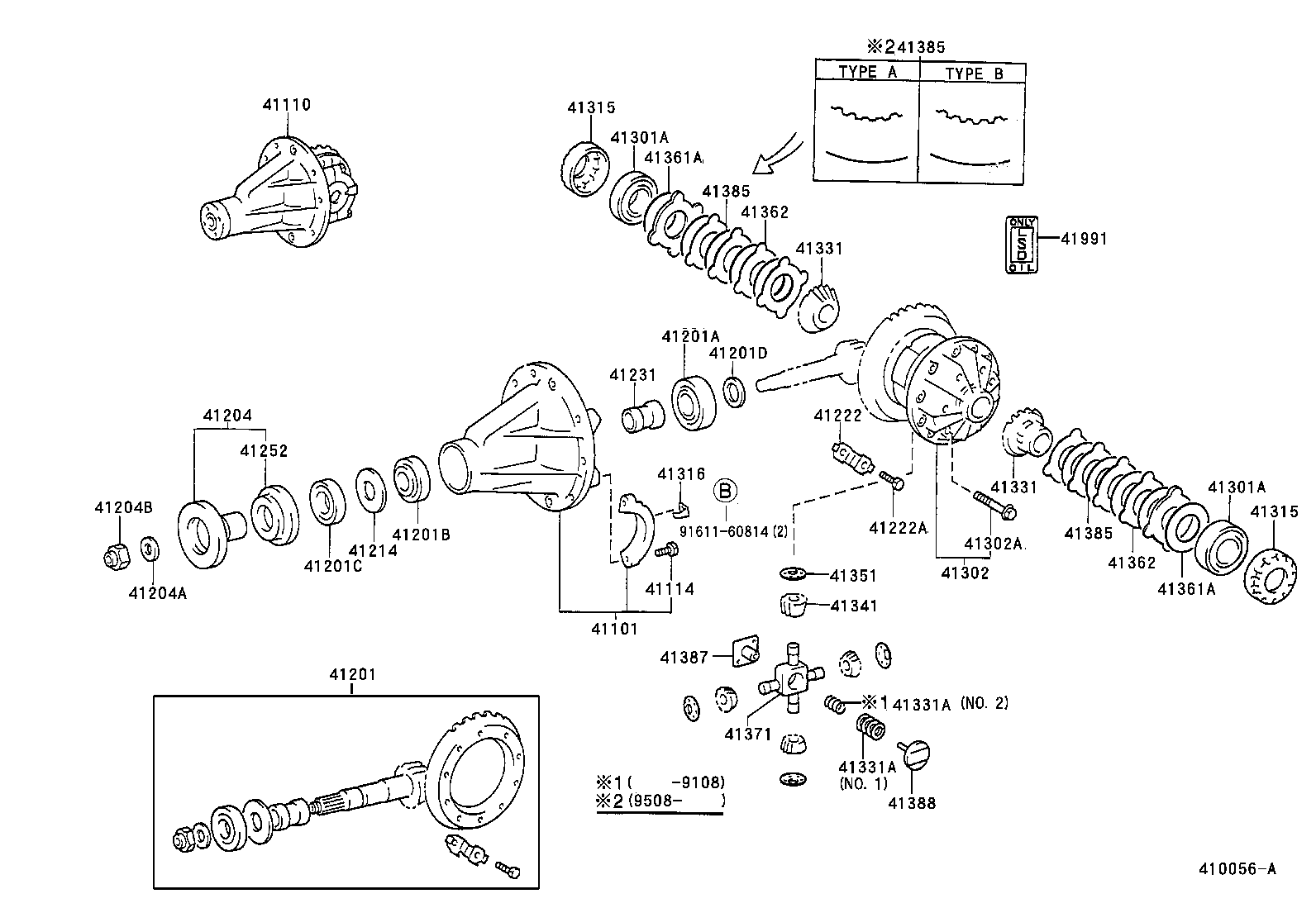 41201-29736 FINAL GEAR KIT, DIFFERENTIAL, REAR product image