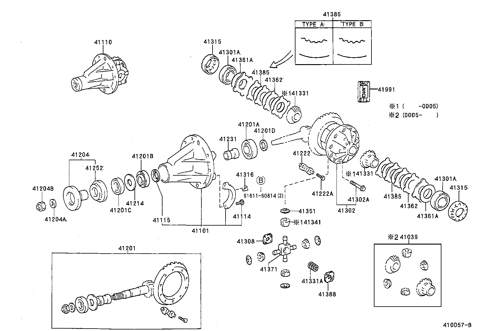 41201-80182 FINAL GEAR KIT, DIFFERENTIAL, REAR product image