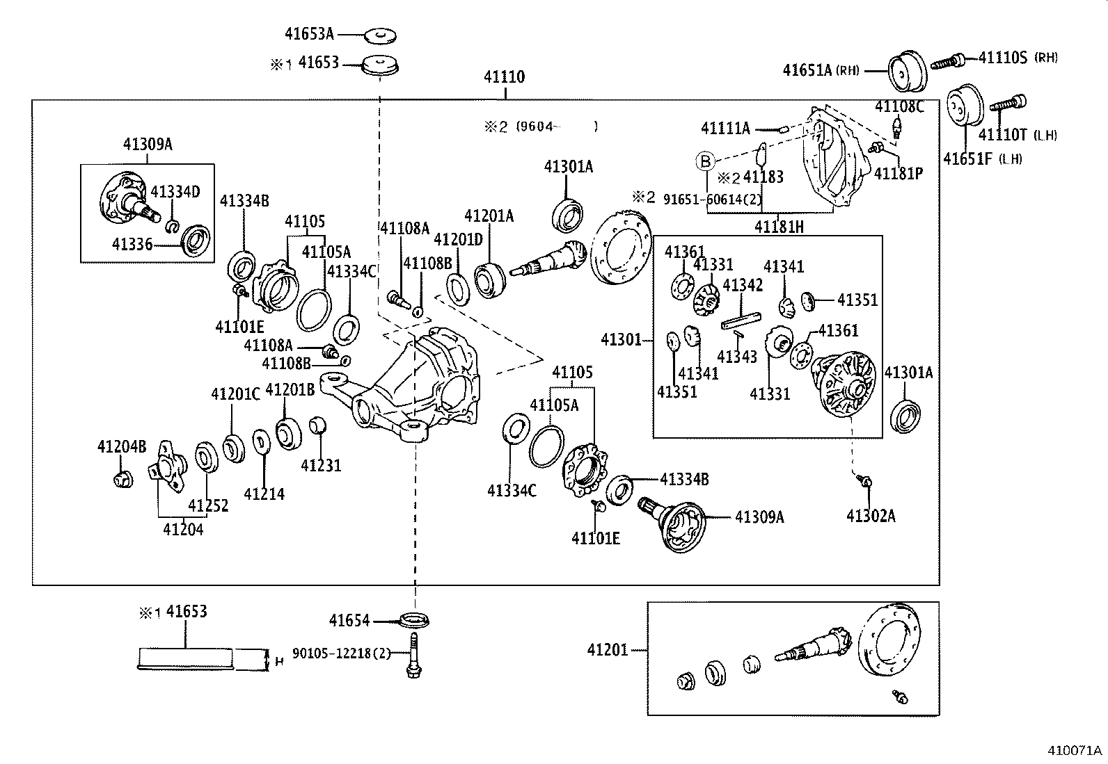 41201-80023 FINAL GEAR KIT, DIFFERENTIAL, REAR product image