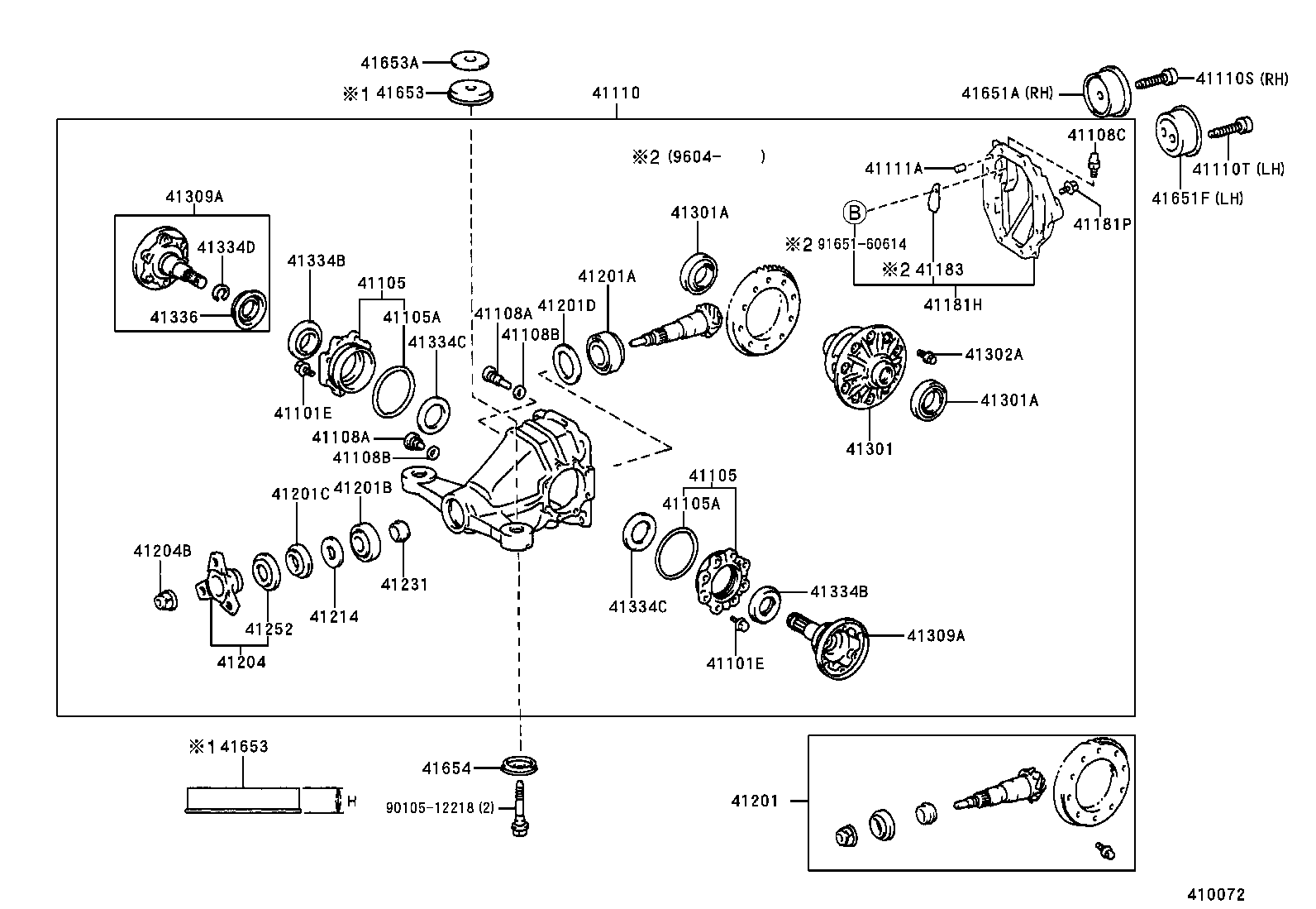 41201-80023 FINAL GEAR KIT, DIFFERENTIAL, REAR product image