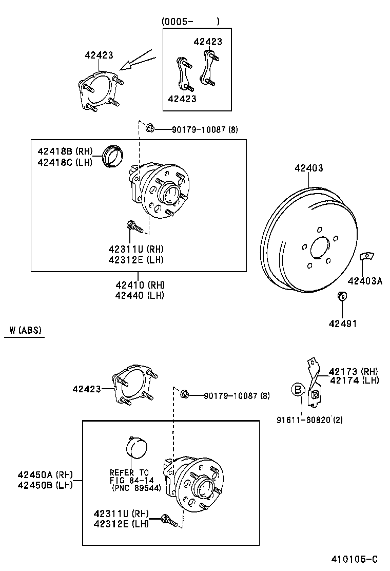 42423-44010 RETAINER, REAR AXLE BEARING, INNER product image