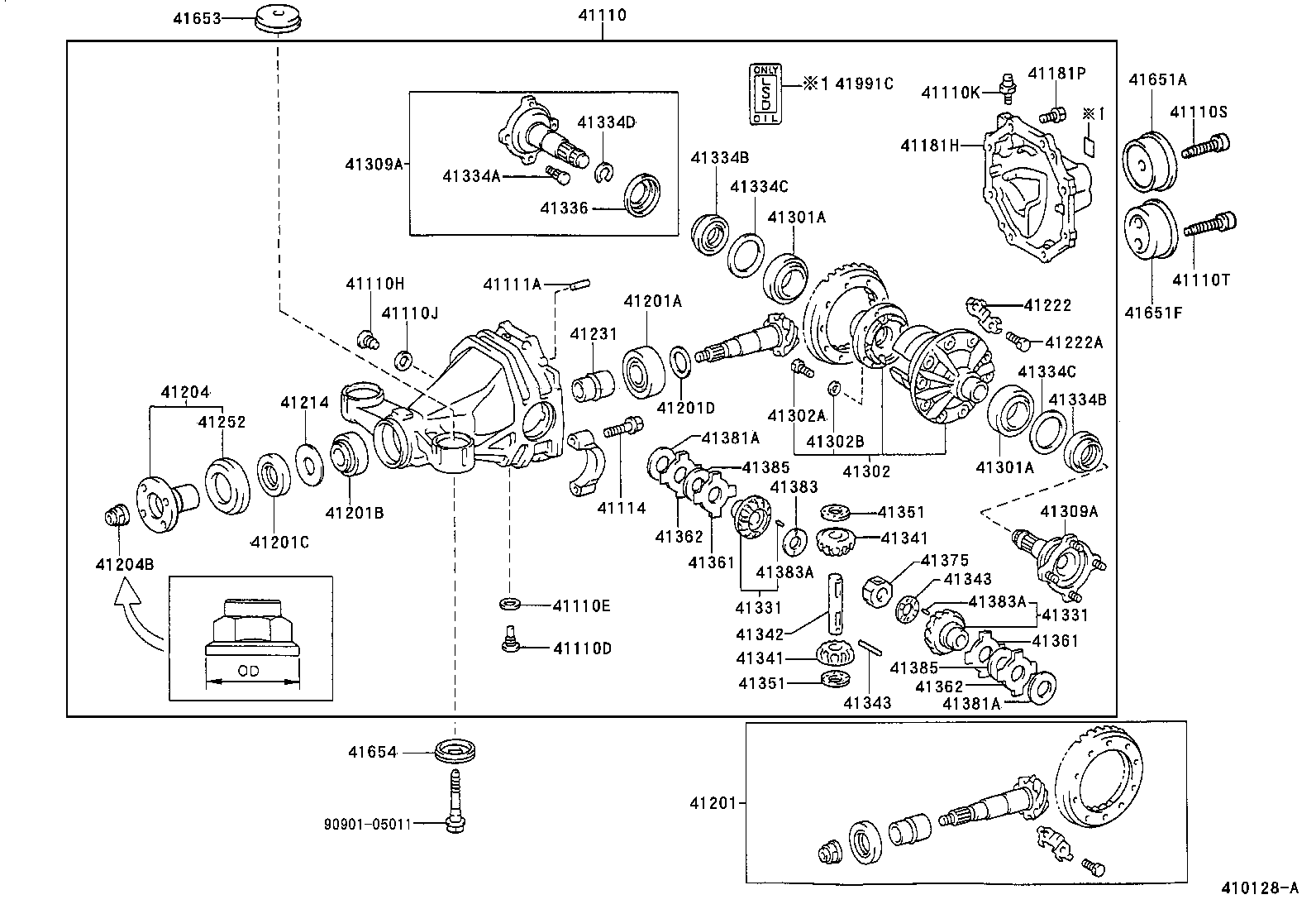 41039-34010 GEAR KIT, DIFFERENTIAL, REAR product image