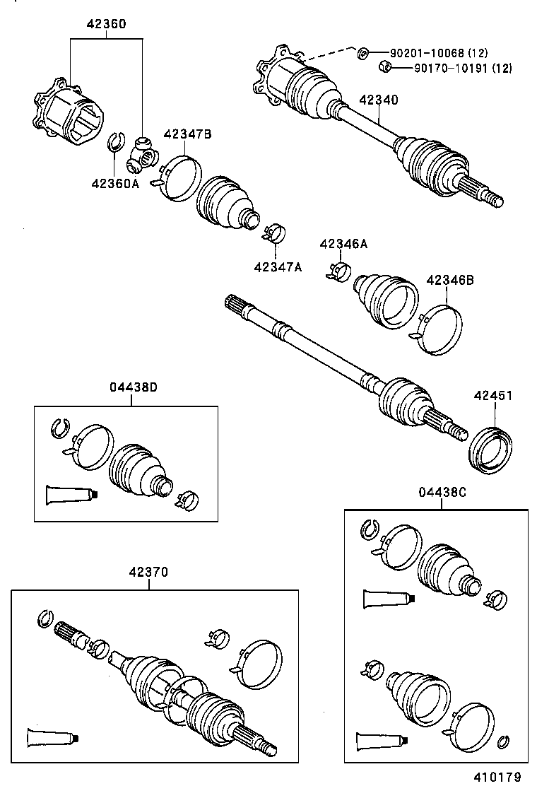 42311-28050 SHAFT, REAR AXLE product image
