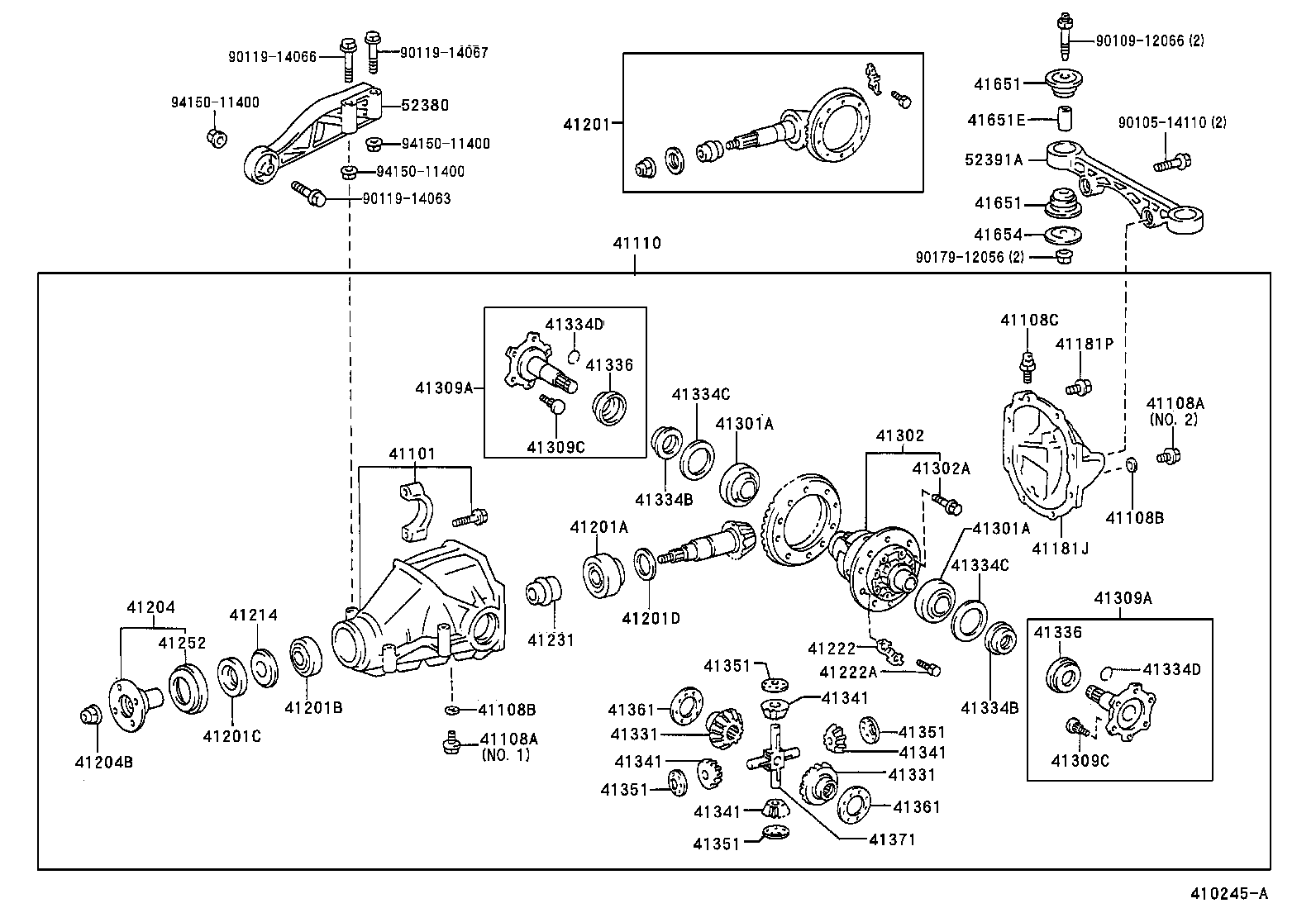41039-34020 GEAR KIT, DIFFERENTIAL, REAR product image
