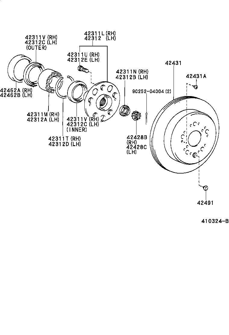 04429-22020 BOOT KIT, REAR DRIVE SHAFT product image