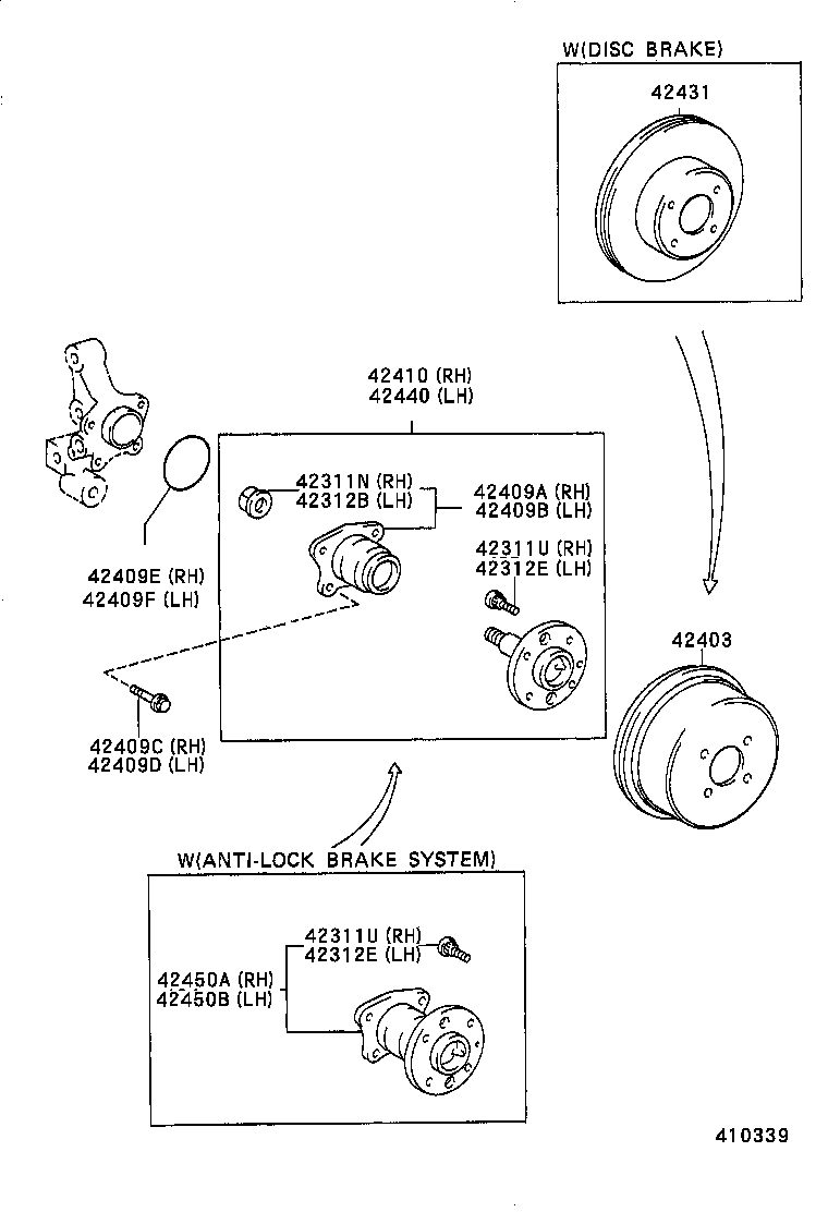42431-12170 DISC, REAR product image