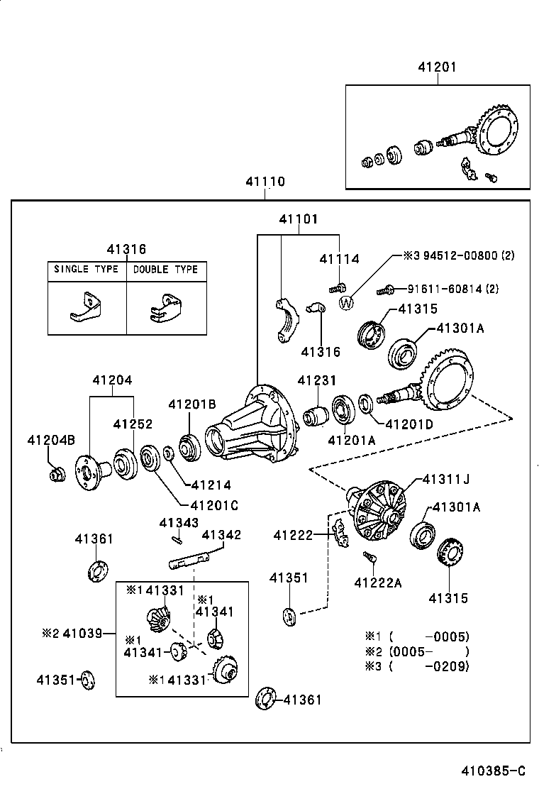 04412-35171 GASKET KIT, REAR DIFFERENTIAL CARRIER product image