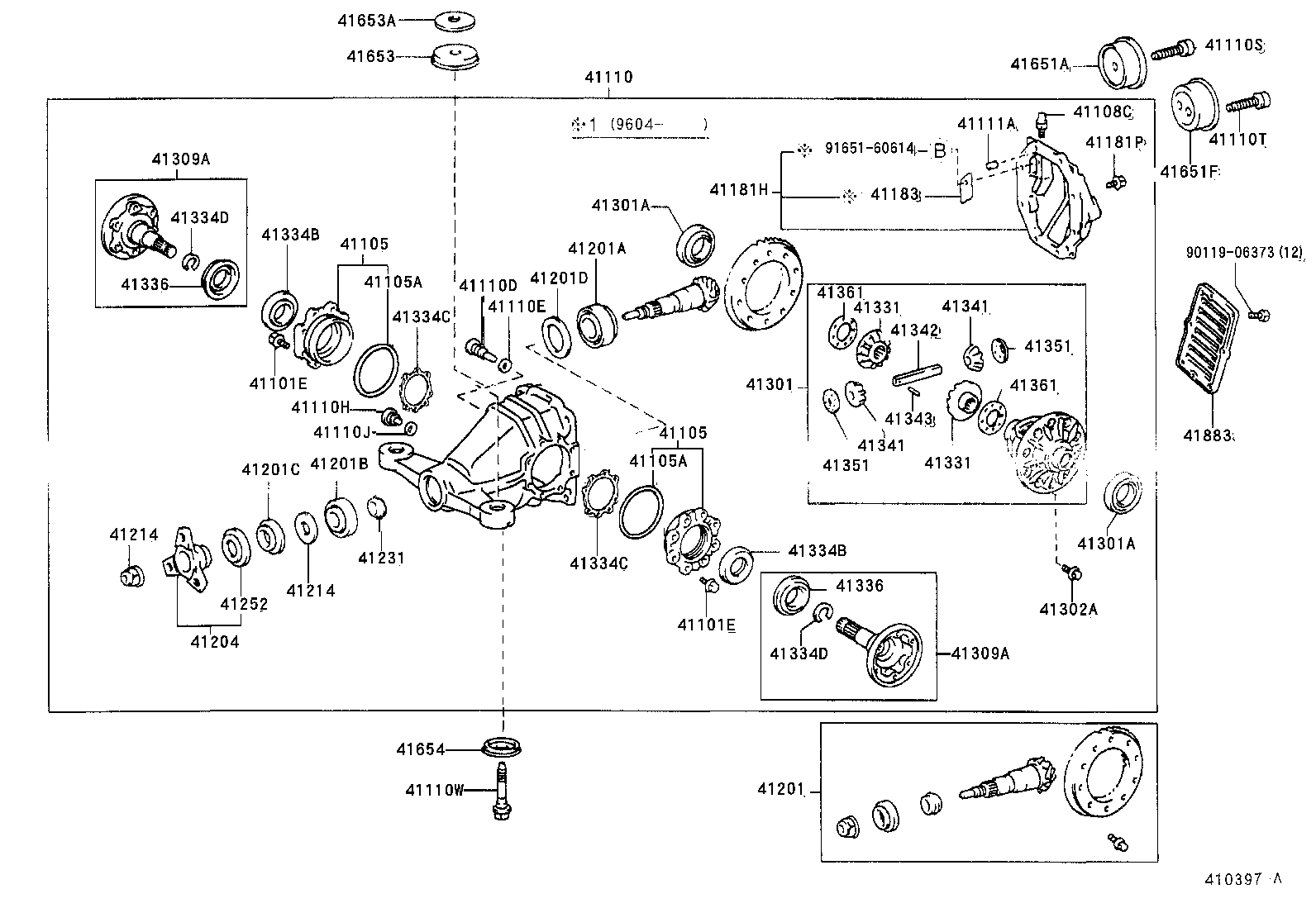 41201-80058 FINAL GEAR KIT, DIFFERENTIAL, REAR product image