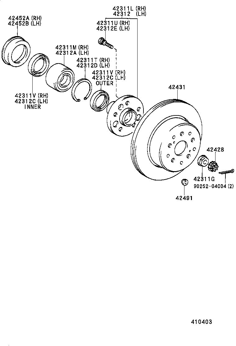 42330-30110 SHAFT ASSY, REAR DRIVE, RH product image