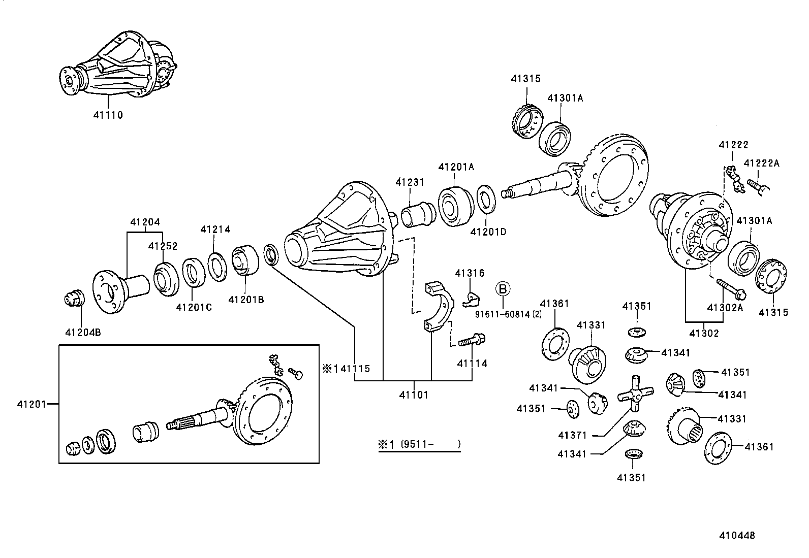 41341-34010 PINION, REAR DIFFERENTIAL product image
