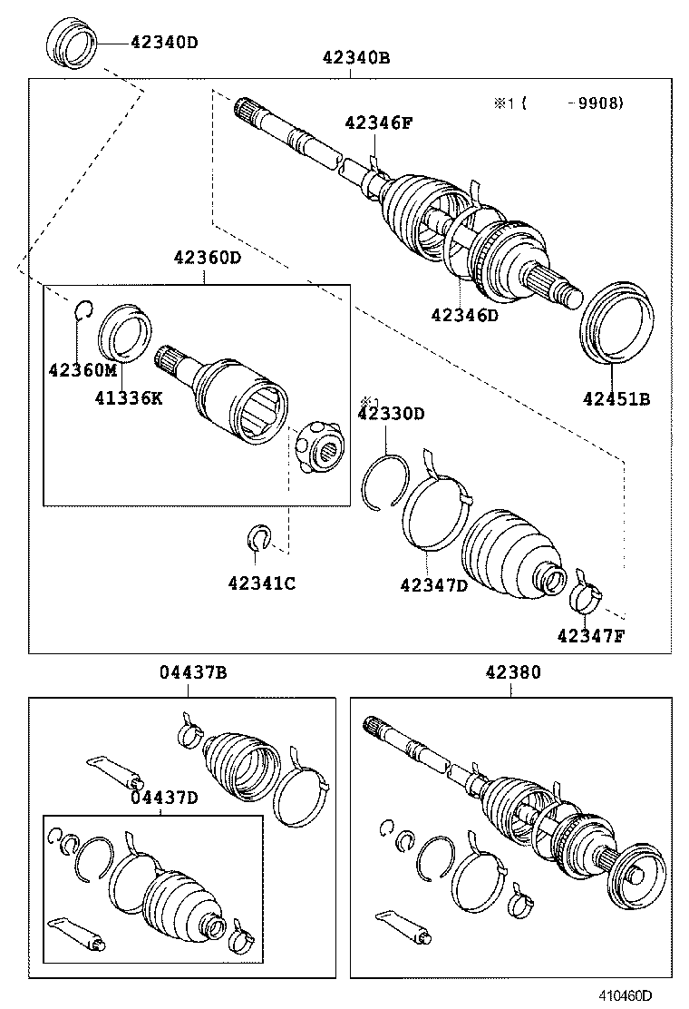 42330-33010 SHAFT ASSY, REAR DRIVE, RH product image