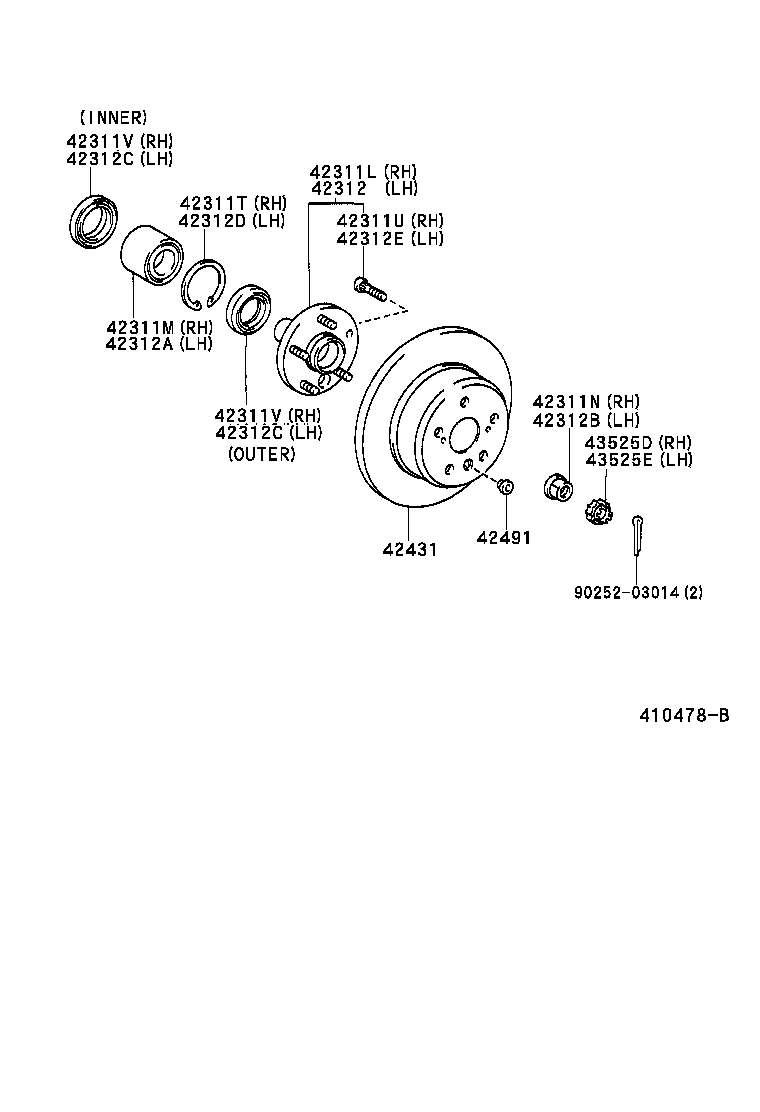 42330-33010 SHAFT ASSY, REAR DRIVE, RH product image