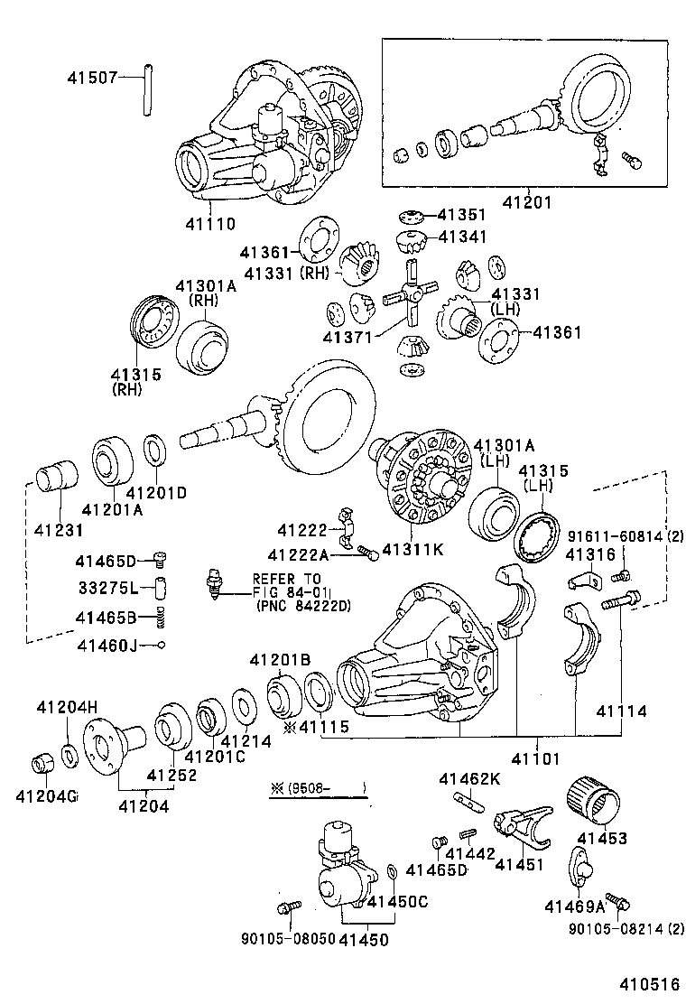 41201-80204 FINAL GEAR KIT, DIFFERENTIAL, REAR product image