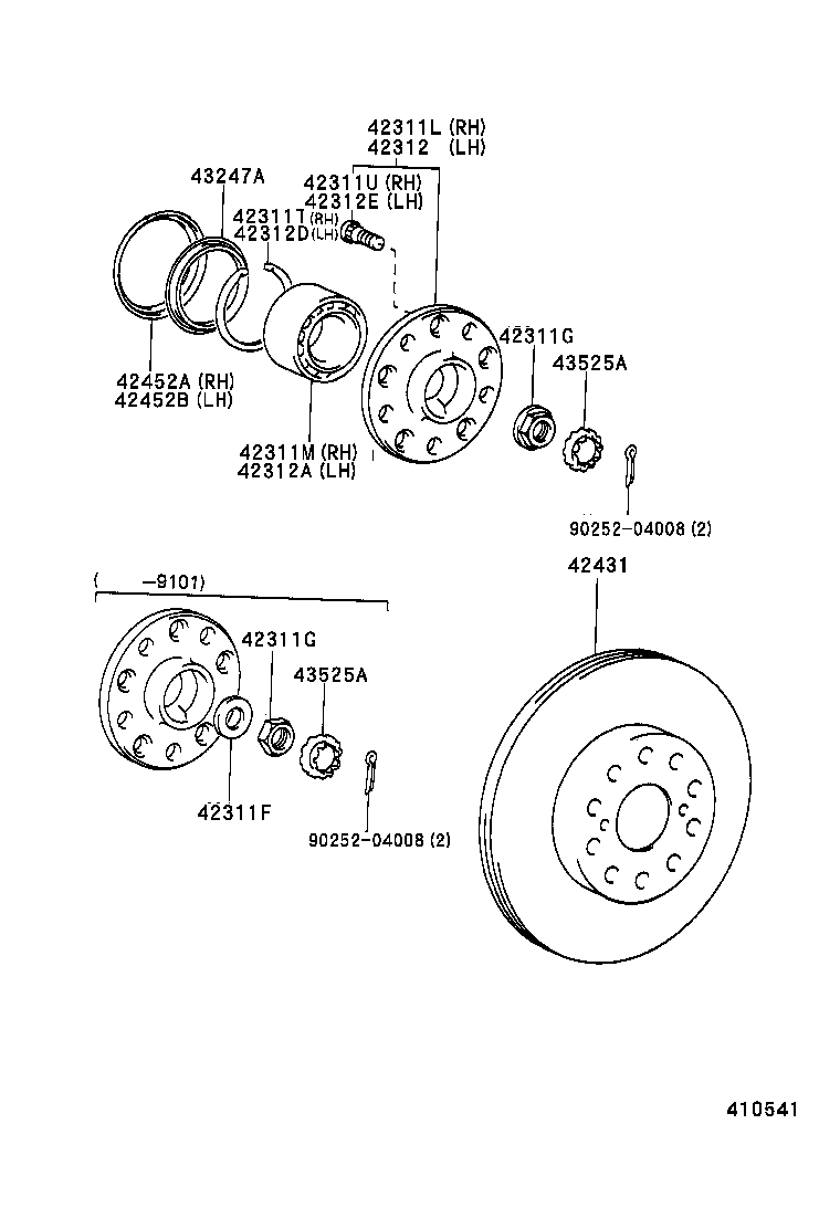 04438-20060 BOOT KIT, REAR DRIVE SHAFT INBOARD JOINT product image