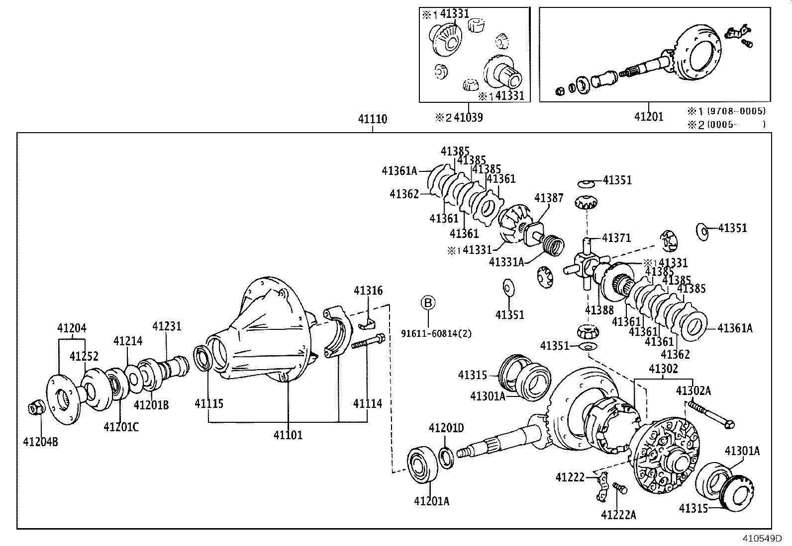 04412-35181 GASKET KIT, REAR DIFFERENTIAL CARRIER product image