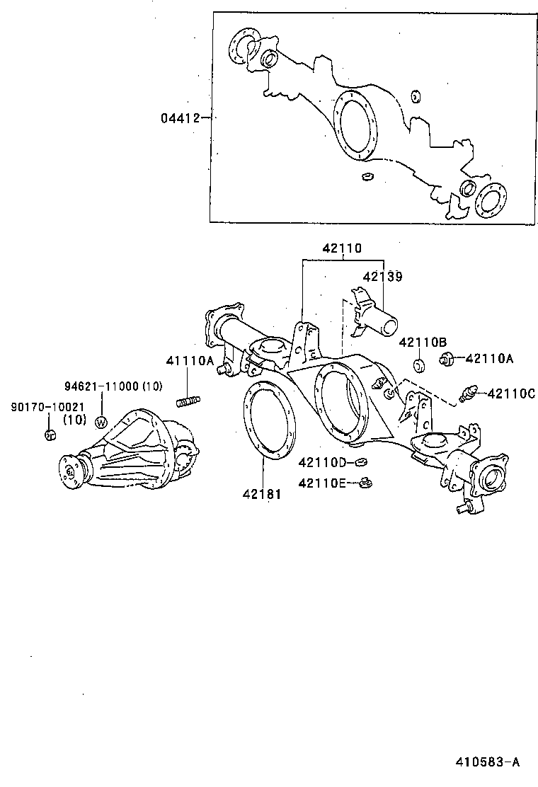 04412-35181 GASKET KIT, REAR DIFFERENTIAL CARRIER product image