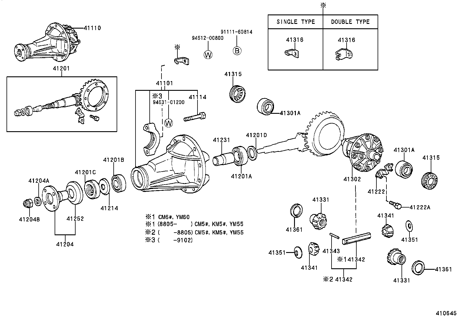 04412-27020 GASKET KIT, REAR DIFFERENTIAL CARRIER product image