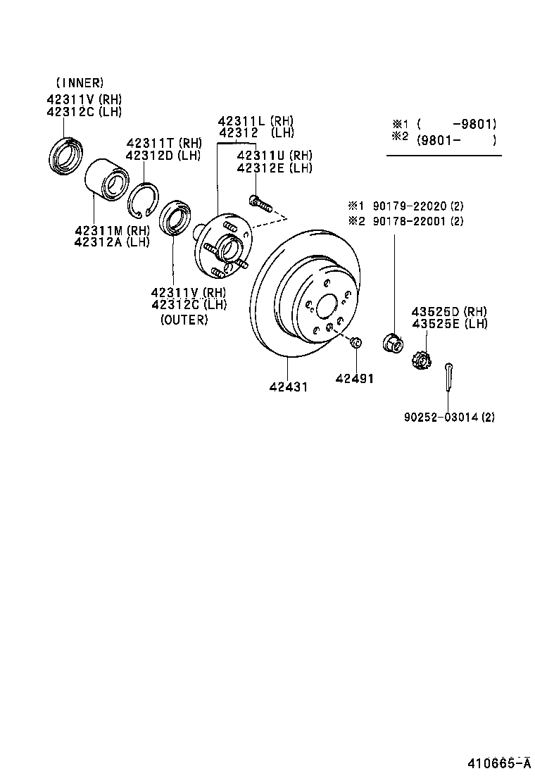 42340-48010 SHAFT ASSY, REAR DRIVE, RH product image