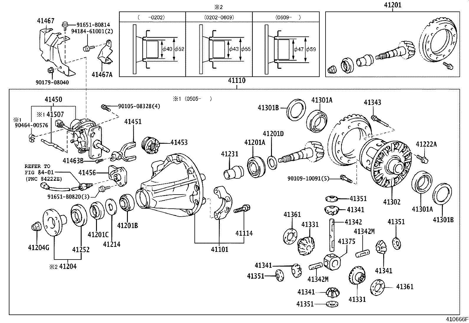41201-80133 FINAL GEAR KIT, DIFFERENTIAL, REAR product image
