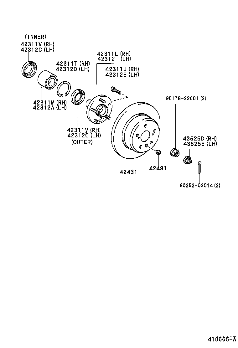 42340-48020 SHAFT ASSY, REAR DRIVE, RH product image