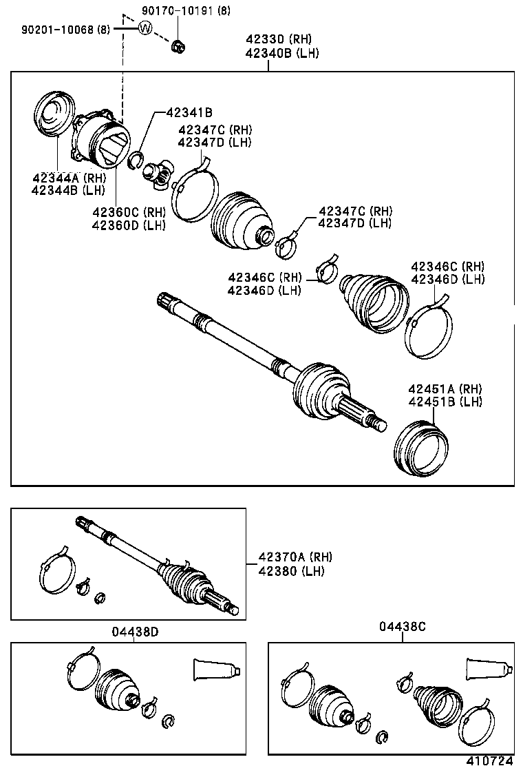 42303-42020 FLANGE SUB-ASSY, REAR AXLE product image
