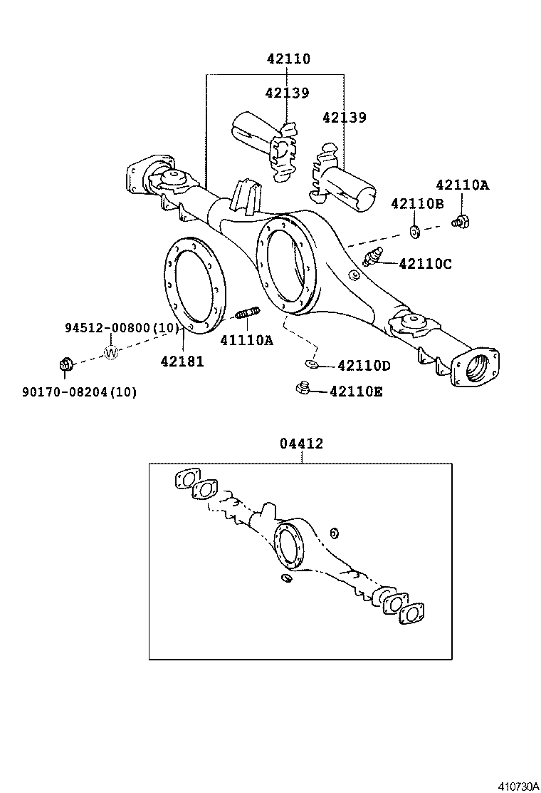 41201-80030 FINAL GEAR KIT, DIFFERENTIAL, REAR product image