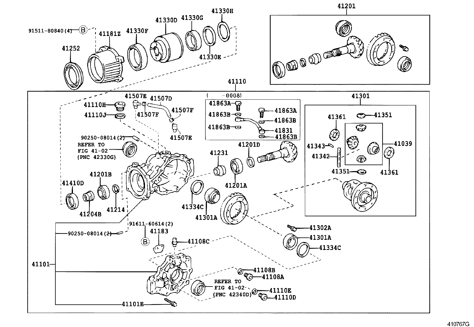 41301-33030 CASE SUB-ASSY, REAR DIFFERENTIAL product image