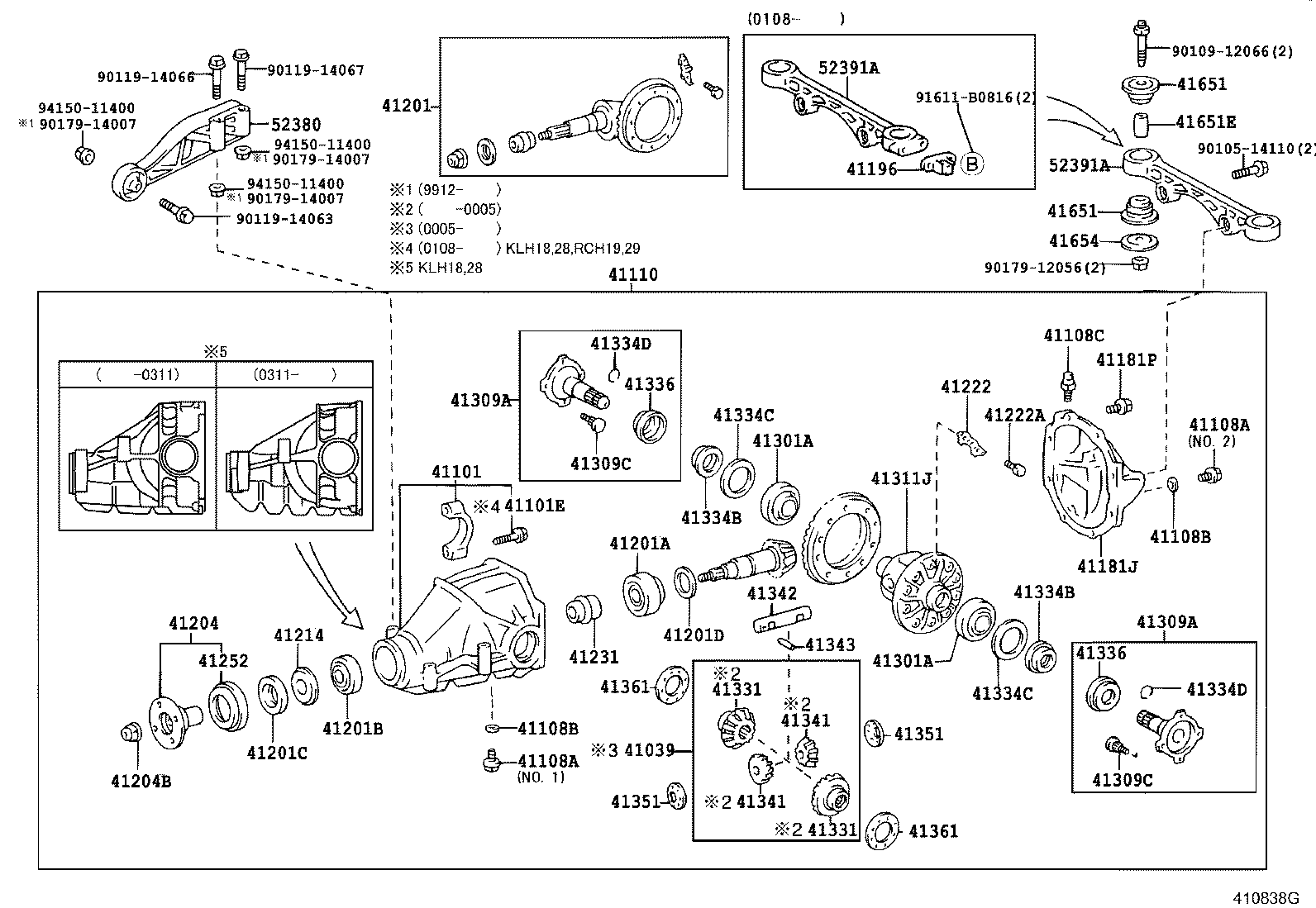 41039-34020 GEAR KIT, DIFFERENTIAL, REAR product image