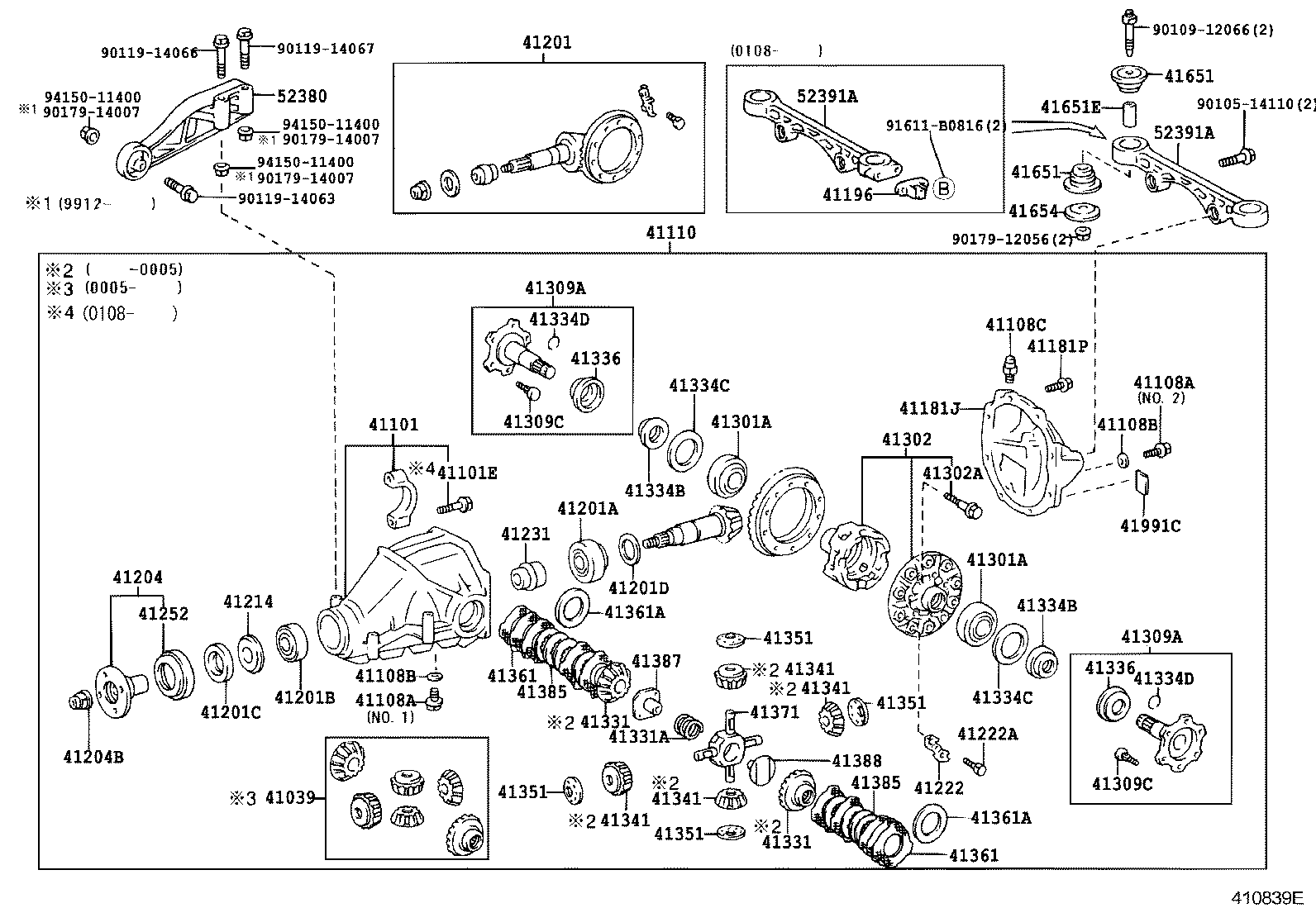 41039-34020 GEAR KIT, DIFFERENTIAL, REAR product image