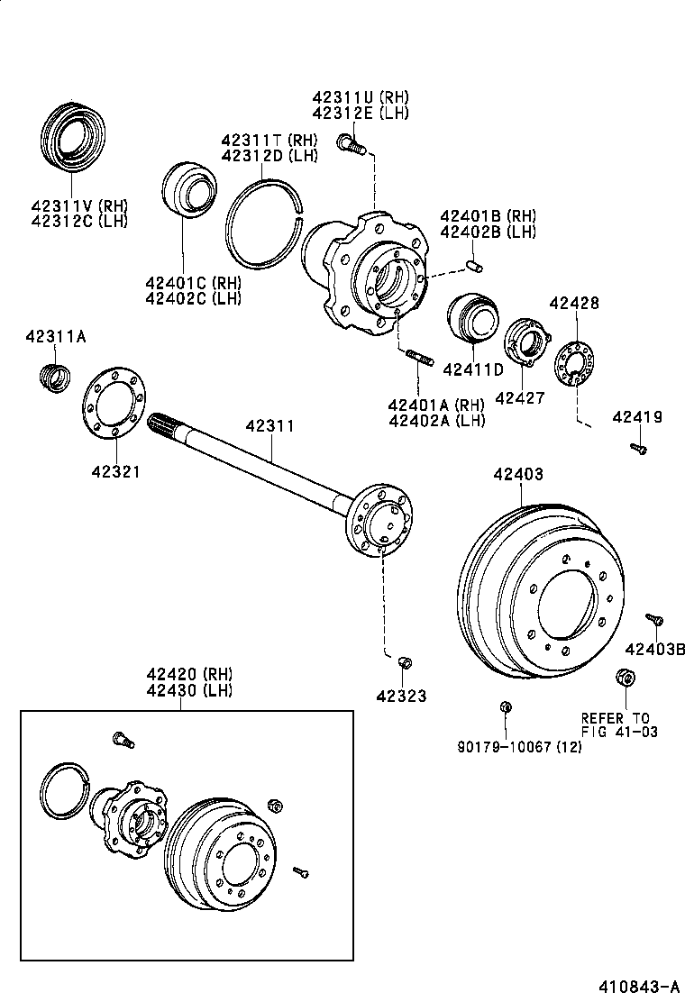 90310-41001 SEAL, OIL (FOR REAR AXLE SHAFT) product image