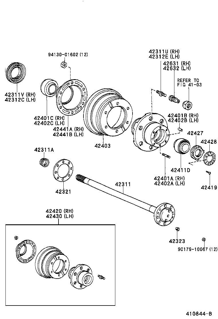 90310-41001 SEAL, OIL (FOR REAR AXLE SHAFT) product image