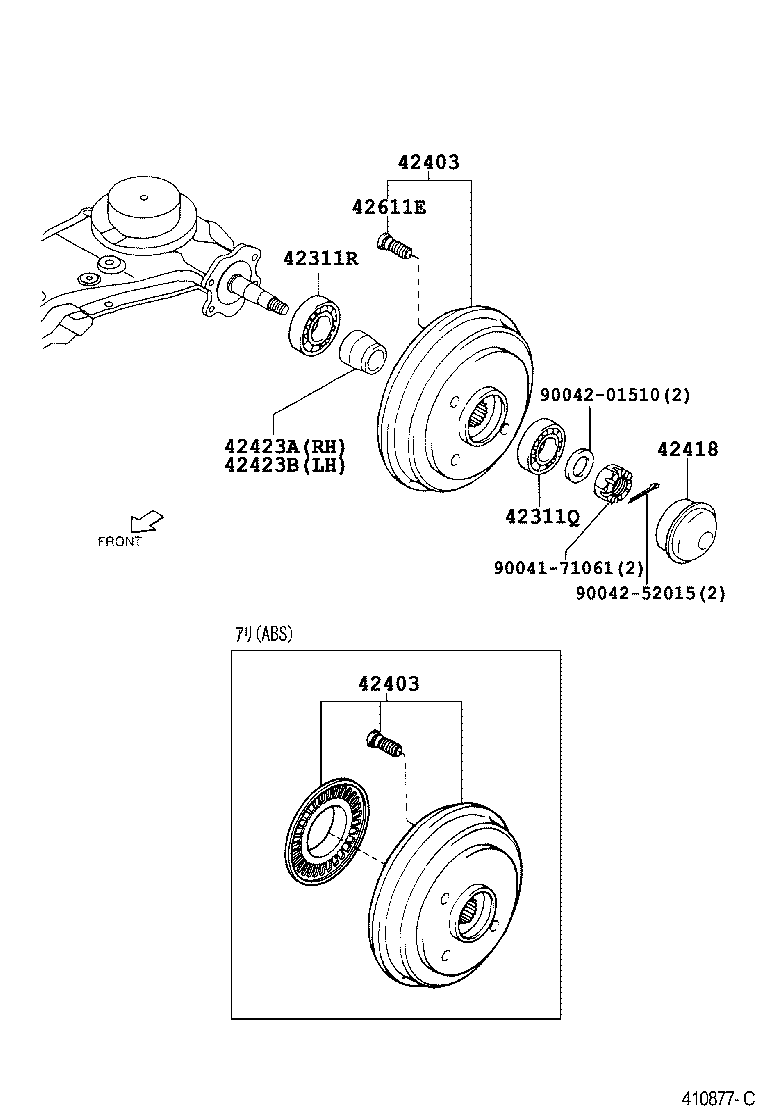 90043-11312 SEAL, OIL (FOR REAR AXLE SHAFT) product image