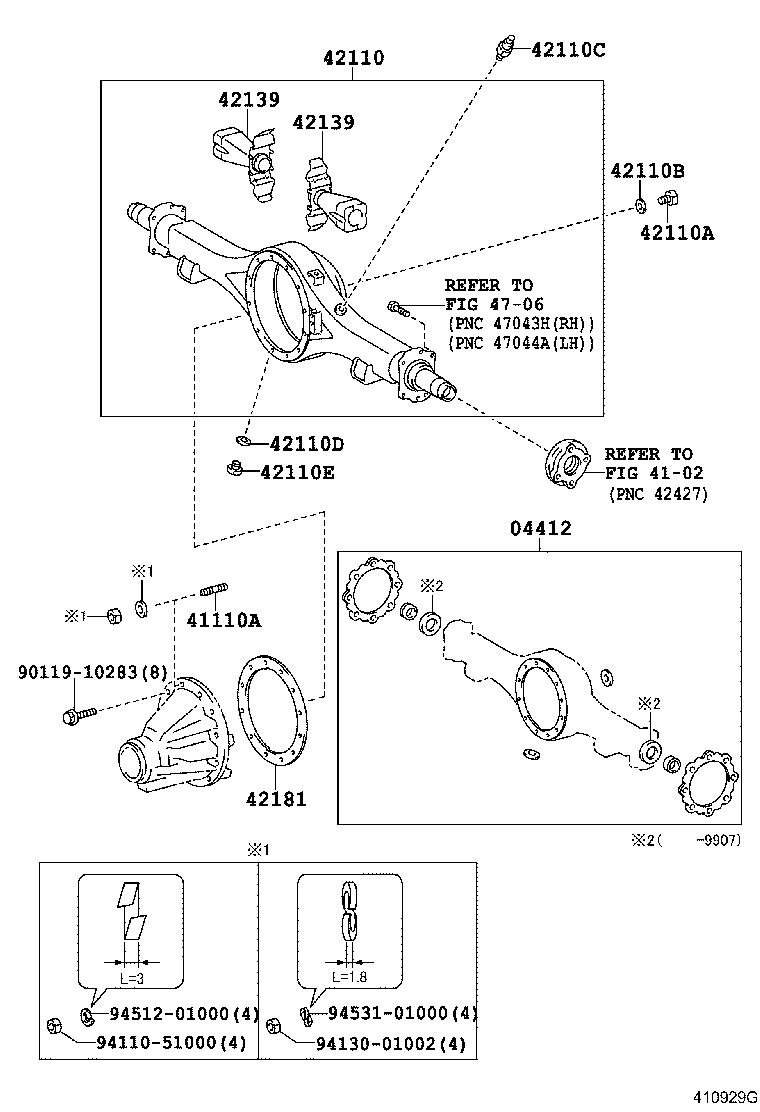 41201-80146 FINAL GEAR KIT, DIFFERENTIAL, REAR product image
