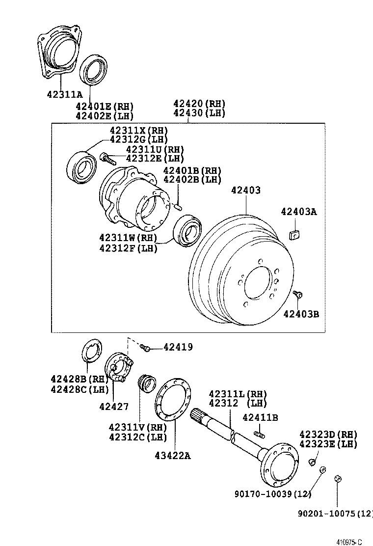 42431-60261 DISC, REAR product image