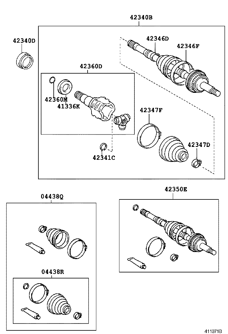 90311-35043 OIL SEAL, REAR DRIVE SHAFT, RH product image